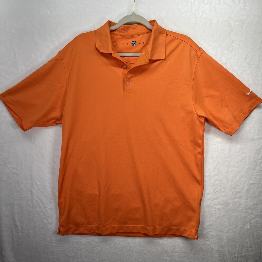 Nike Golf Polo Men's Size Medium Orange